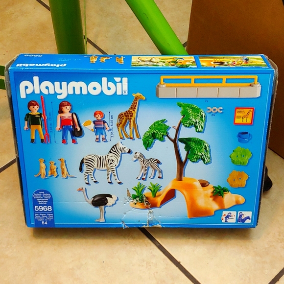 EUC * PLAYMOBIL * CITY LIFE * ZOO * WILD ANIMAL ENCLOSURE * VINTAGE - Picture 3 of 4